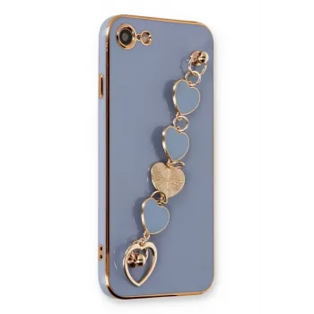 Newface iPhone 7 Kılıf Esila Silikon - Gri