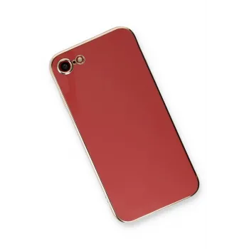 Newface iPhone 7 Kılıf Volet Silikon - Kırmızı