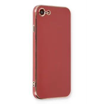 Newface iPhone 7 Kılıf Volet Silikon - Kırmızı