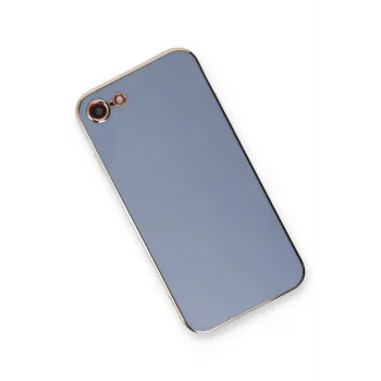 Newface iPhone 7 Kılıf Volet Silikon - Mavi