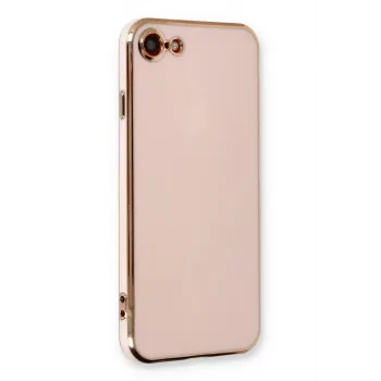 Newface iPhone 7 Kılıf Volet Silikon - Pembe