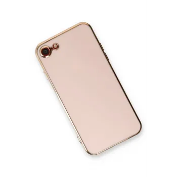 Newface iPhone 7 Kılıf Volet Silikon - Pembe