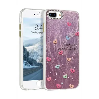 Newface iPhone 7 Plus Kılıf Blade Aynalı Desenli Kapak - Desen 8