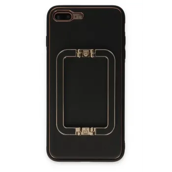 Newface iPhone 7 Plus Kılıf Coco Elit Kapak - Siyah