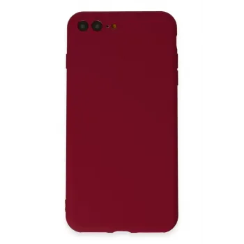 Newface iPhone 7 Plus Kılıf First Silikon - Bordo