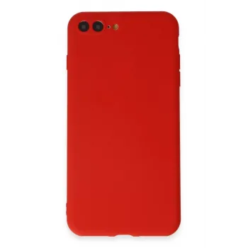 Newface iPhone 7 Plus Kılıf First Silikon - Kırmızı