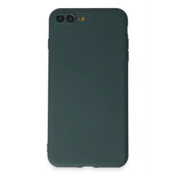 Newface iPhone 7 Plus Kılıf First Silikon - Koyu Yeşil