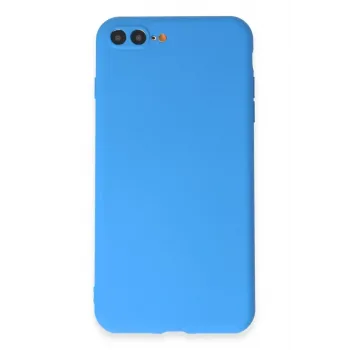 Newface iPhone 7 Plus Kılıf First Silikon - Mavi