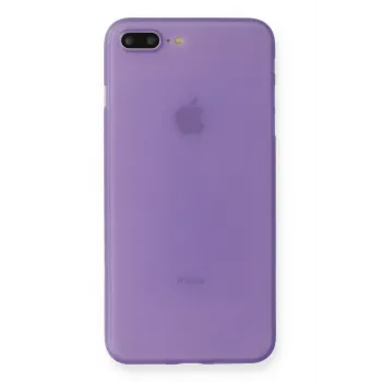 Newface iPhone 7 Plus Kılıf PP Ultra İnce Kapak - Mor