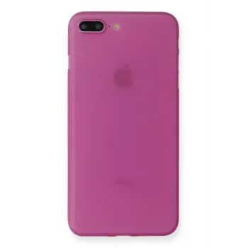 Newface iPhone 7 Plus Kılıf PP Ultra İnce Kapak - Pembe