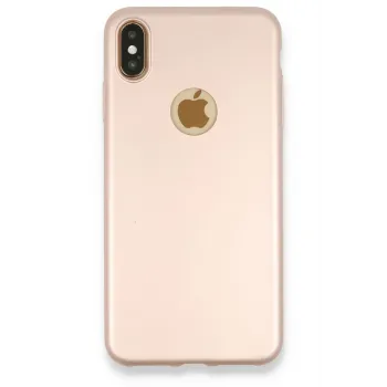 Newface iPhone XS Max Kılıf First Silikon - Rose Gold