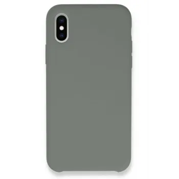 Newface iPhone XS Max Kılıf Lansman Legant Silikon - Gri