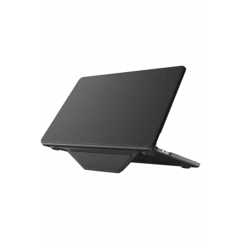 Newface Macbook Air 15 2024 Macbook Deri Kapak - Siyah