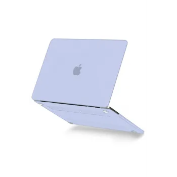 Newface Macbook Pro 13 2021 Macbook Buzlu Kapak - Lila