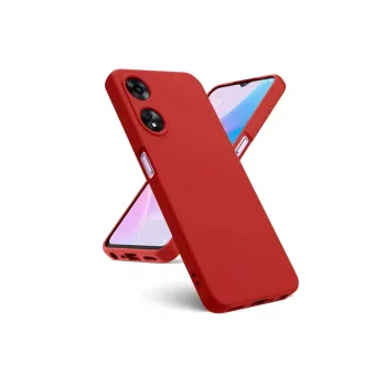 Newface Oppo A38 Kılıf First Silikon - Kırmızı