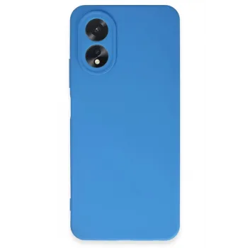 Newface Oppo A38 Kılıf First Silikon - Mavi