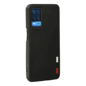 Newface Oppo A54 4G Kılıf Loop Deri Silikon - Siyah