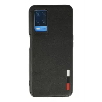 Newface Oppo A54 4G Kılıf Loop Deri Silikon - Siyah