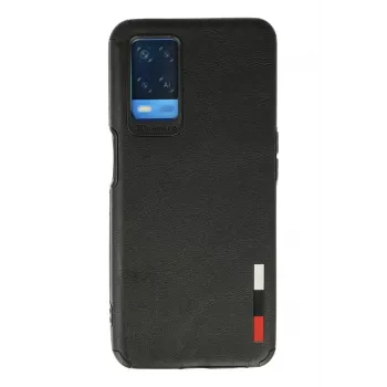 Newface Oppo A54 4G Kılıf Loop Deri Silikon - Siyah