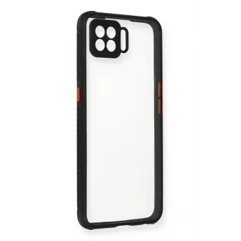 Newface Oppo A73 Kılıf Miami Şeffaf Silikon - Siyah
