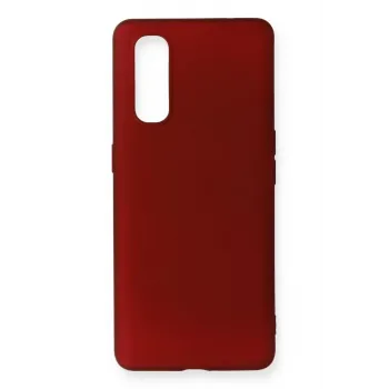 Newface Oppo Find X2 Kılıf First Silikon - Bordo