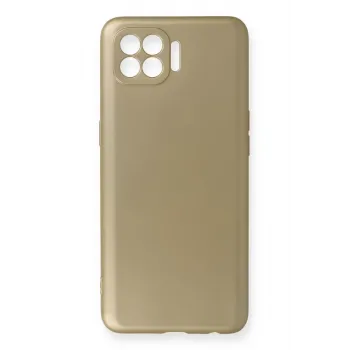 Newface Oppo Reno 4 Lite Kılıf First Silikon - Gold