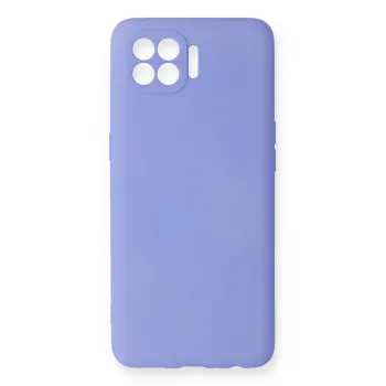 Newface Oppo Reno 4 Lite Kılıf First Silikon - Lila
