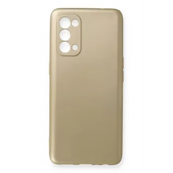 Newface Oppo Reno 5 Kılıf First Silikon - Gold