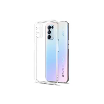 Newface Oppo Reno 5 Pro Kılıf Lüx Şeffaf Silikon