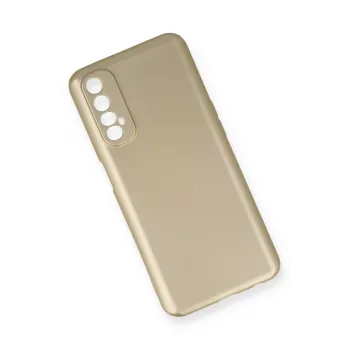 Newface Realme 7 Kılıf First Silikon - Gold