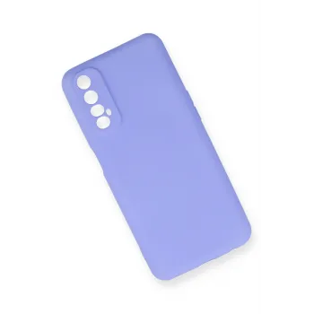 Newface Realme 7 Kılıf First Silikon - Lila