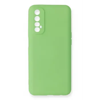 Newface Realme 7 Kılıf First Silikon - Yeşil
