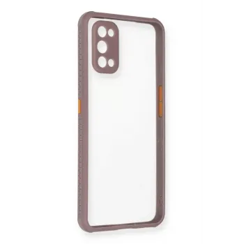 Newface Realme 7 Pro Kılıf Miami Şeffaf Silikon - Açık Mor