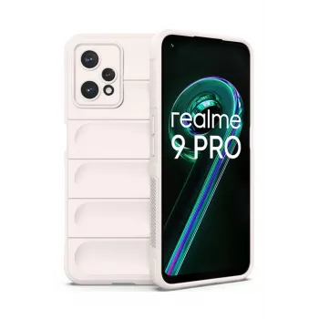 Newface Realme 9 Pro 5G Kılıf Optimum Silikon - Krem