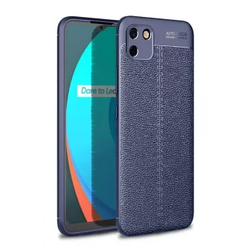 Newface Realme C11 2021 Kılıf Auto Focus Kapak - Lacivert