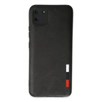 Newface Realme C11 Kılıf Loop Deri Silikon - Siyah