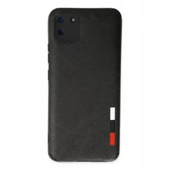 Newface Realme C11 Kılıf Loop Deri Silikon - Siyah