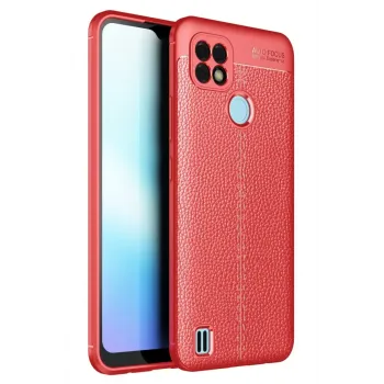 Newface Realme C21 Kılıf Auto Focus Kapak - Kırmızı