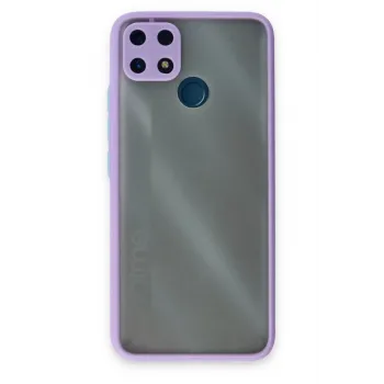 Newface Realme C25 Kılıf Montreal Silikon Kapak - Mor