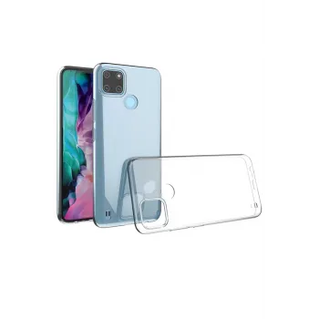 Newface Realme C25Y Kılıf Lüx Şeffaf Silikon