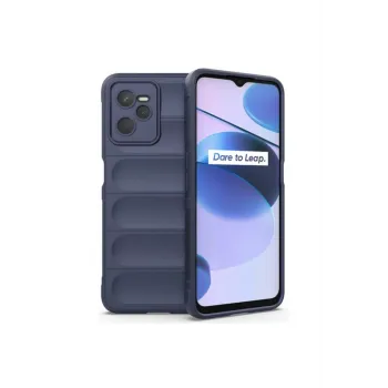 Newface Realme C35 Kılıf Optimum Silikon - Lacivert