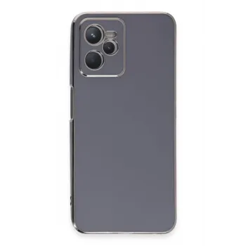 Newface Realme C35 Kılıf Volet Silikon - Mavi