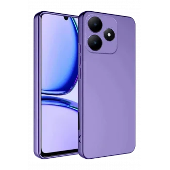 Newface Realme C61 Kılıf First Silikon - Lila