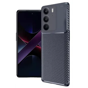 Newface Realme C75 4G Auto Focus Karbon Kapak - Lacivert