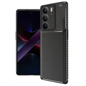 Newface Realme C75 4G Auto Focus Karbon Kapak - Siyah