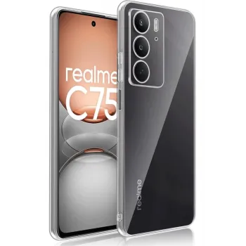 Newface Realme C75 Kılıf Lüx Şeffaf Silikon