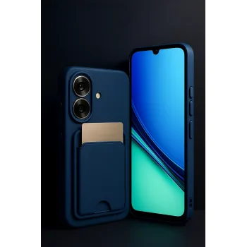 Newface Realme Note 60 Kelvin Kartvizitli Silikon - Derin Mor