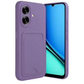 Newface Realme Note 60 Kelvin Kartvizitli Silikon - Lila