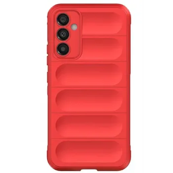 Newface Samsung A56 Kılıf Optimum Silikon - Kırmızı