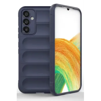 Newface Samsung A56 Kılıf Optimum Silikon - Lacivert